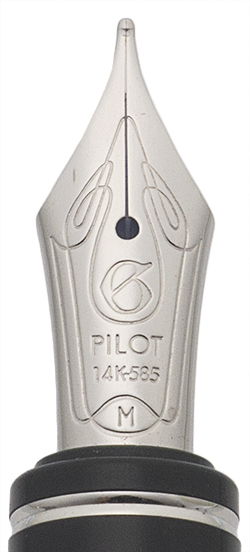 Pilot Namiki Grance Fountain Pen - Red w Rhodium Trim, C/C, 14k